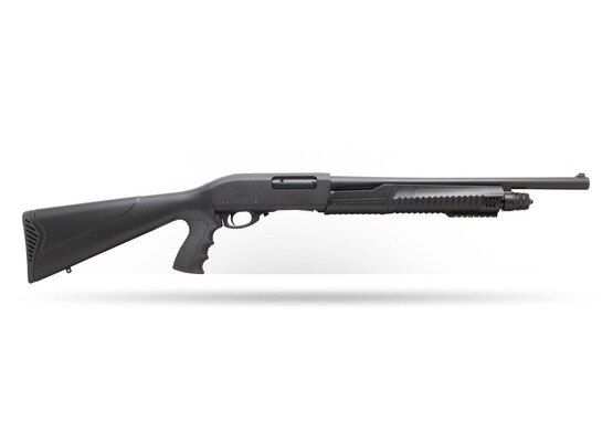 Charles Daly 301 Tactical 12 Gauge Pump Action Shotgun - 18.5" - Fixed Stock - Black